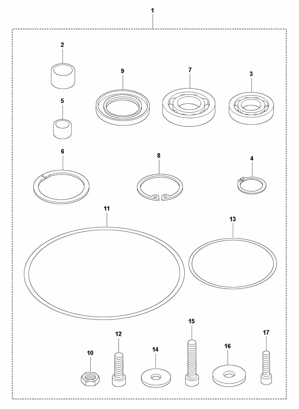 LT 5005 Transmission Repair Kit Assembly Parts by Husqvarna