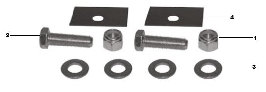 DA 4061 Bolt & Nut 1/2 Assembly Parts By Allen Engineering