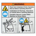 Husqvarna Decal fits FS410 D Floor Saw Parts 542190593 542 19 05-93