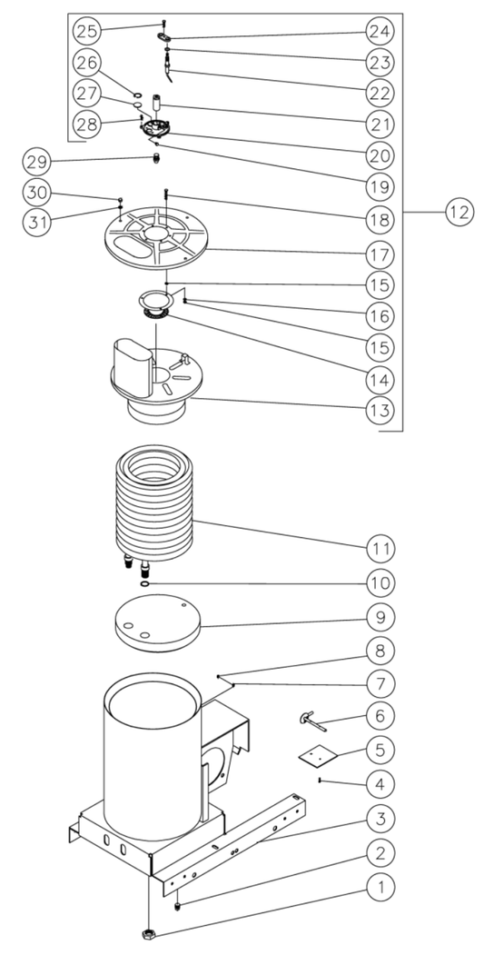 HSE-1250-0M11 Boiler Assembly Parts by Mi-T-M