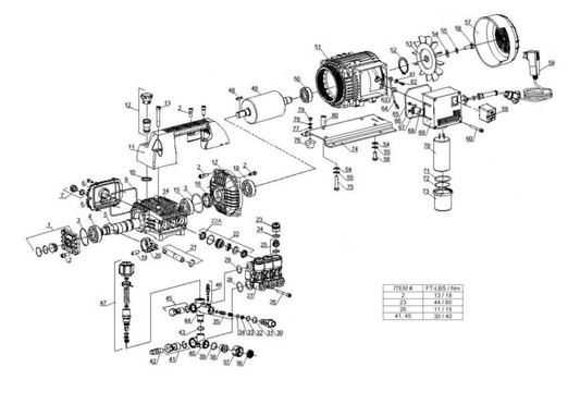 HSE-1400-0M11 (sn:0-15131398) High Pressure Pump Assembly Parts by Mi-T-M