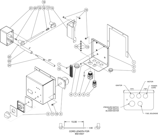 HSE-1400-0M11 Electric Box Assembly Parts by Mi-T-M