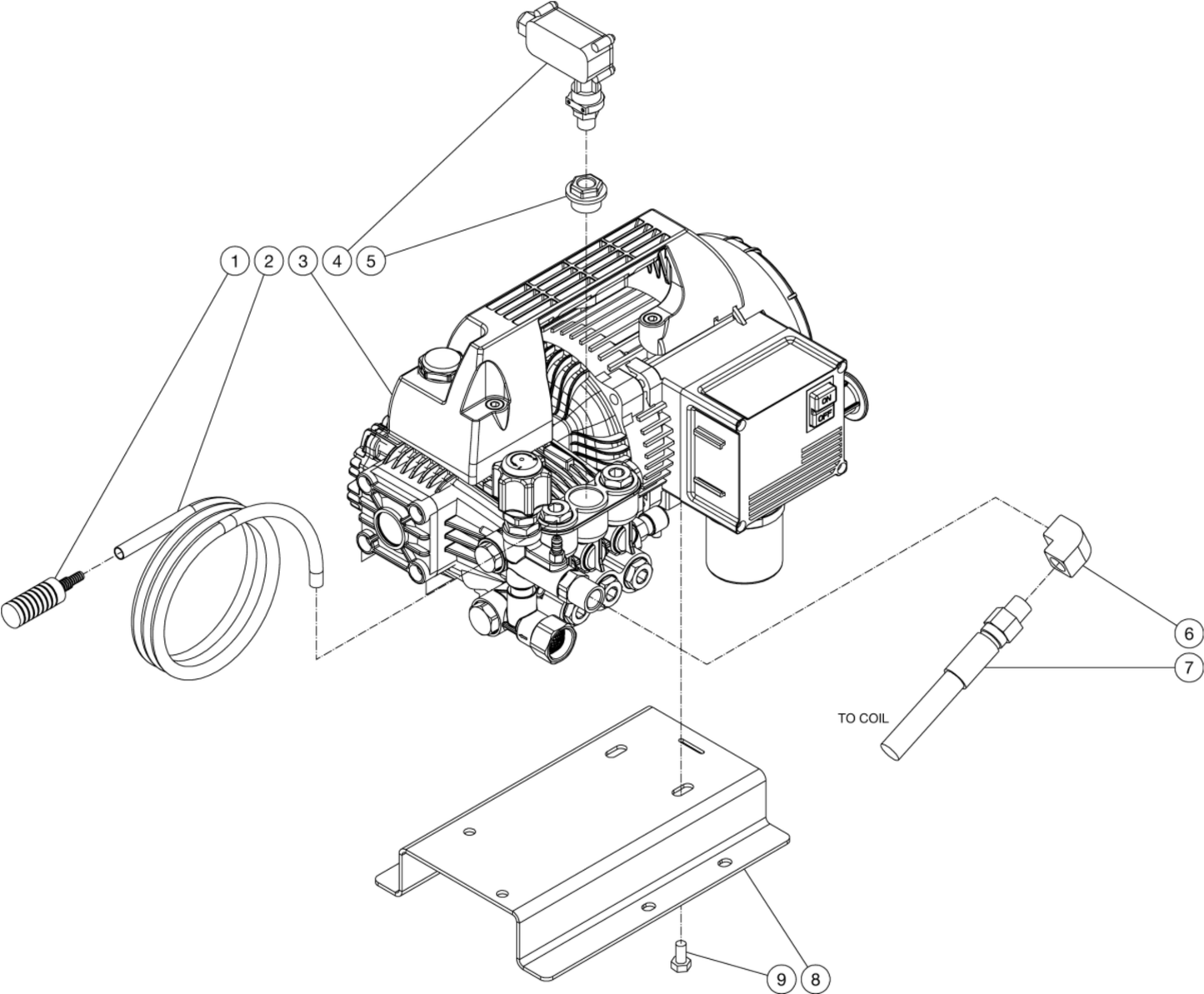 HSE-1400-0M11 (sn:15131399-99999999) Motor/Pump Assembly Parts By Mi-T-M