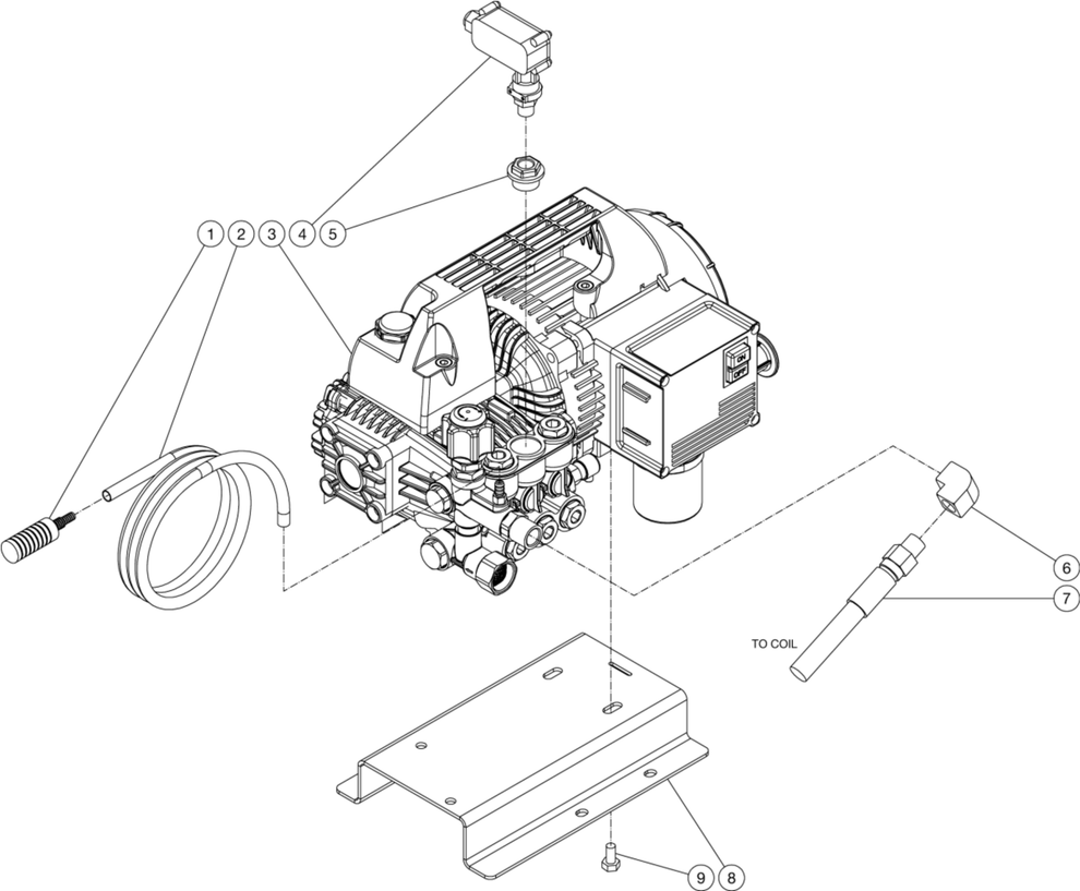 HSE-1400-0M11 (sn:15131399-99999999) Motor/Pump Assembly Parts By Mi-T-M