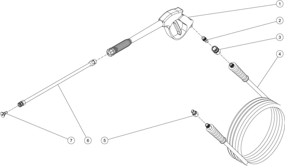 HSE-1400-0M11 (sn:15131399-99999999) Gun, Wand And Lance Assembly Parts by Mi-T-M