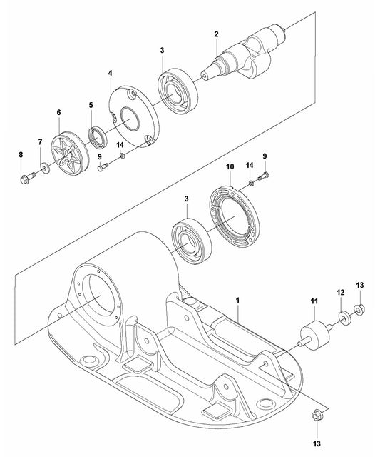 LF 50 L Ground Plate Installation Assembly Parts by Husqvarna