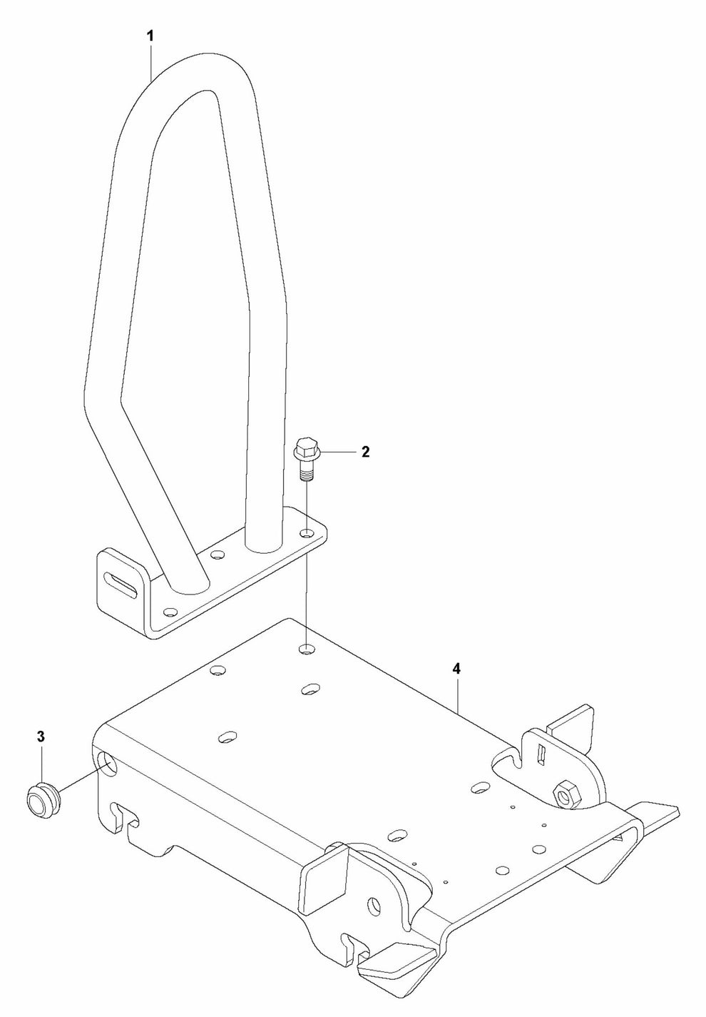 LF 50 L Engine Plate Assembly Parts by Husqvarna