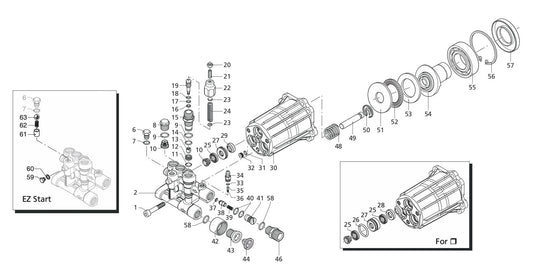 BE B316HA Pressure Washer Assembly-2 Parts by BE Power Equipment