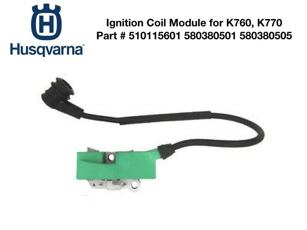 Ignition Coil Module for Husqvarna K760 K770 Power Cutters 580380501 510115601 580380505