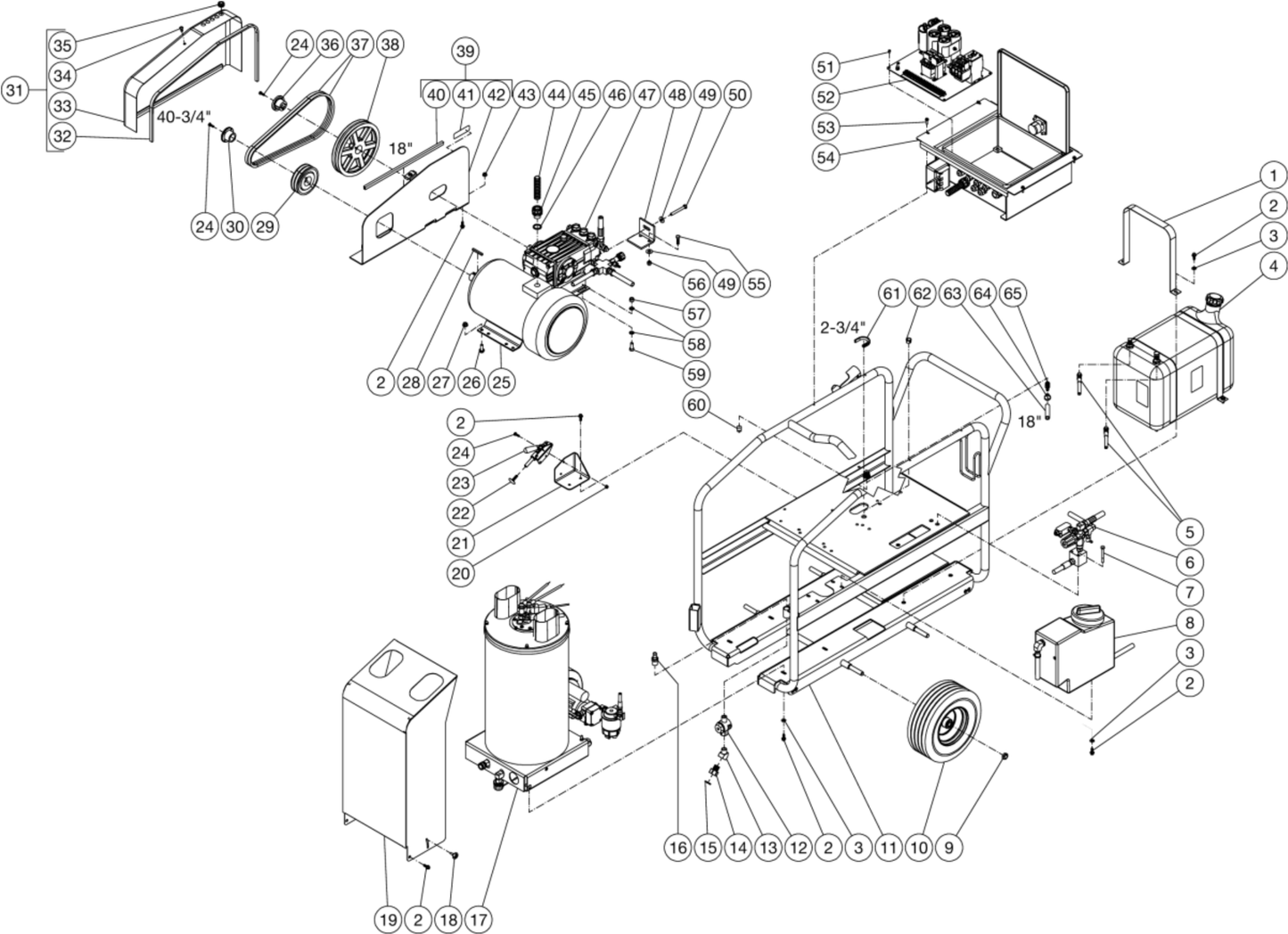 HSE-3004-0M10 (sn:15047916-15143763) Frame Assembly Parts by Mi-T-M