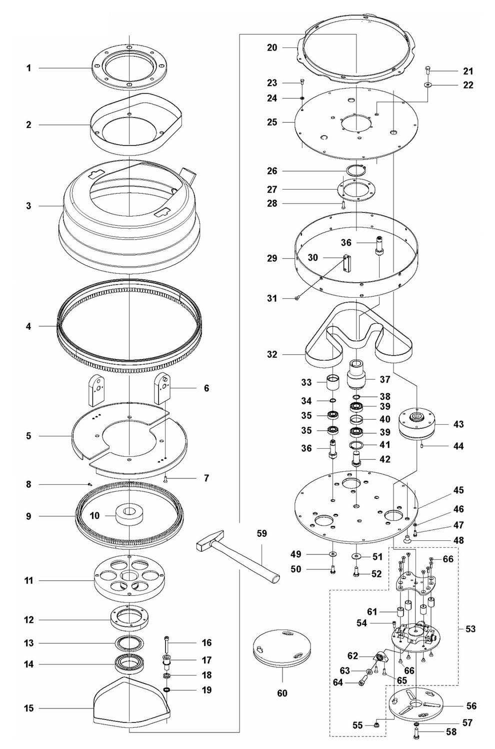 PG 450 (2018-02) Grinding Head Assembly Parts by Husqvarna