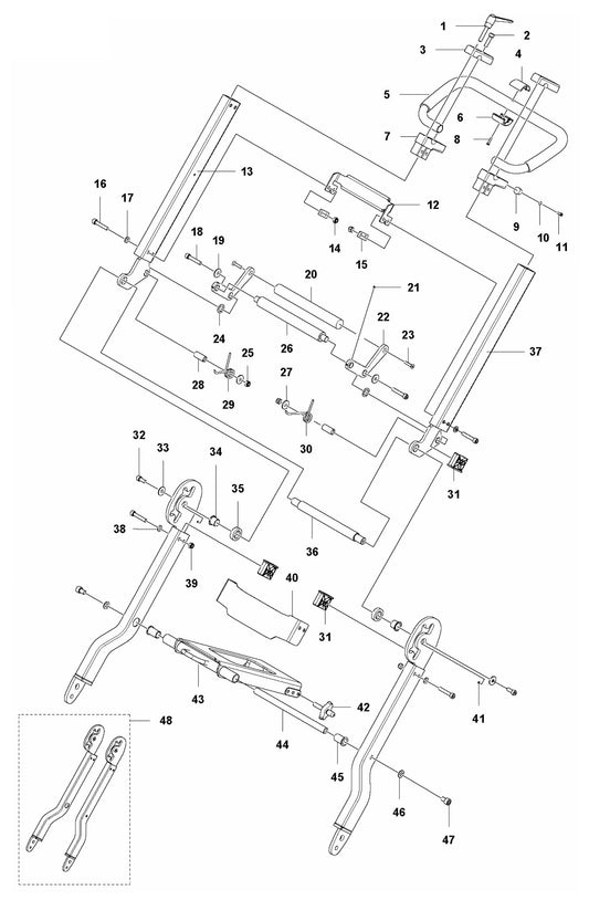 PG 450 (2018-02) Frame Assembly Parts by Husqvarna