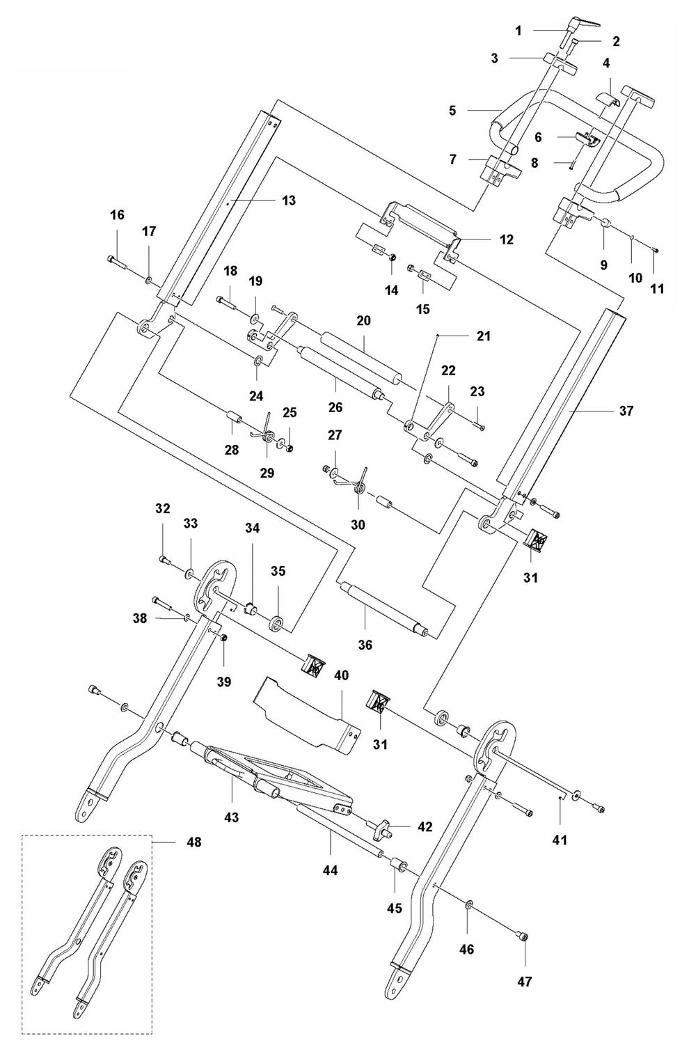 PG 450 (2018-02) Frame Assembly Parts by Husqvarna