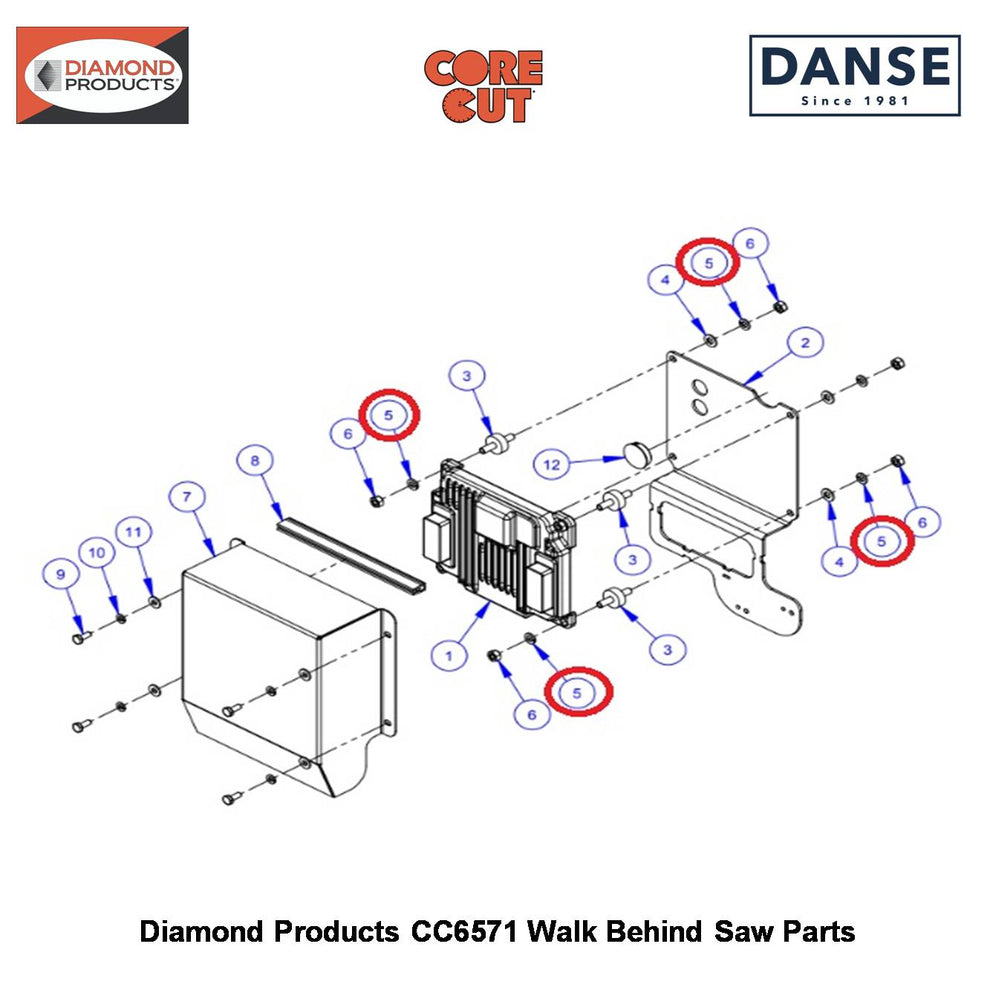 5/16" Lock Washer Split 2900031 Fits Core Cut CC6571 Walk Behind Saw By Diamond Products