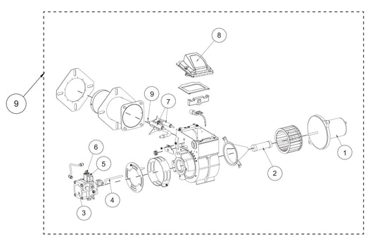 BE HW4013HBG Pressure Washer ADC Beckett Burner Assembly Parts by BE Power Equipment