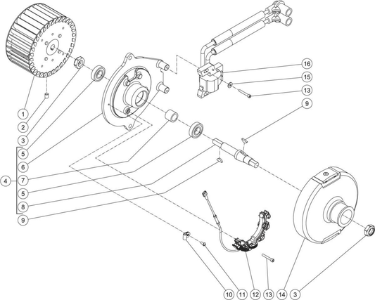 HSP-2003-3MGH/3MGV, HSP-2403-3MGH/3MGR EMF System Assembly Parts By Mi-T-M