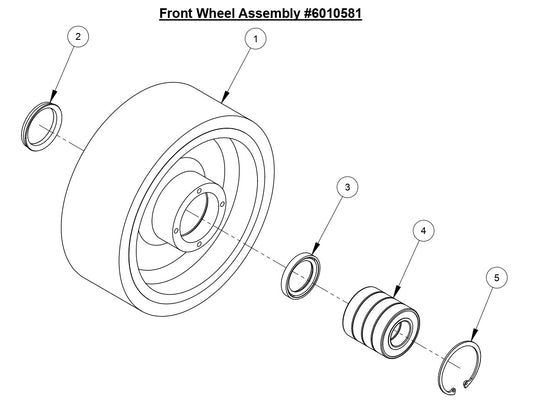 CC6571 Front Wheel Assembly