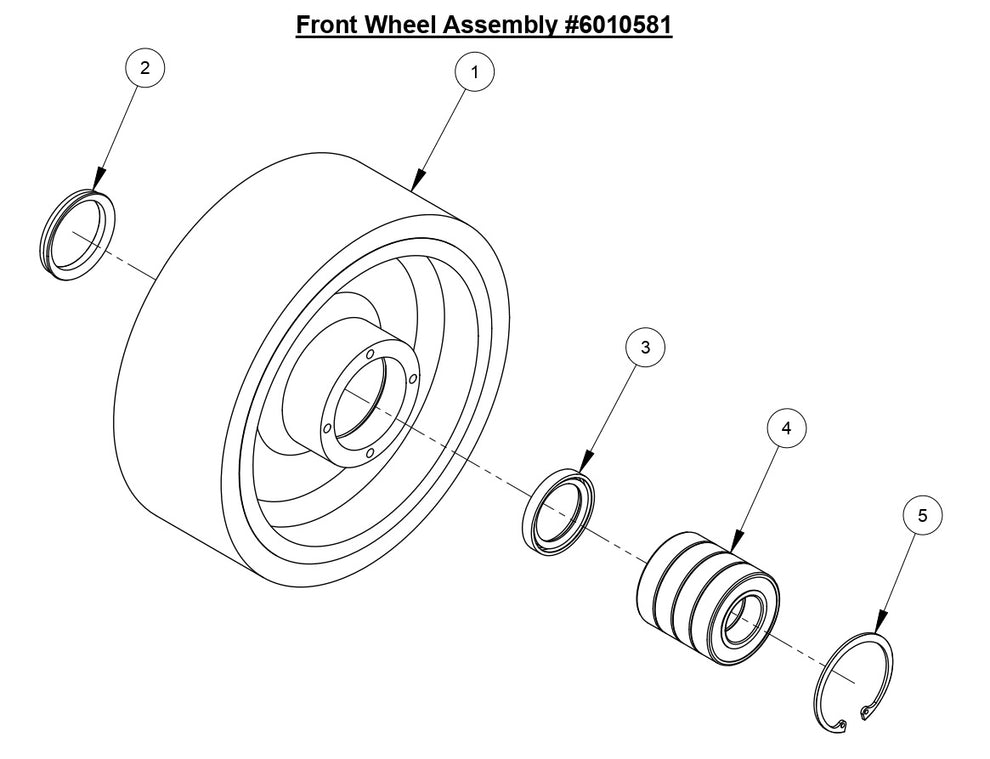 CC6571 Front Wheel Assembly