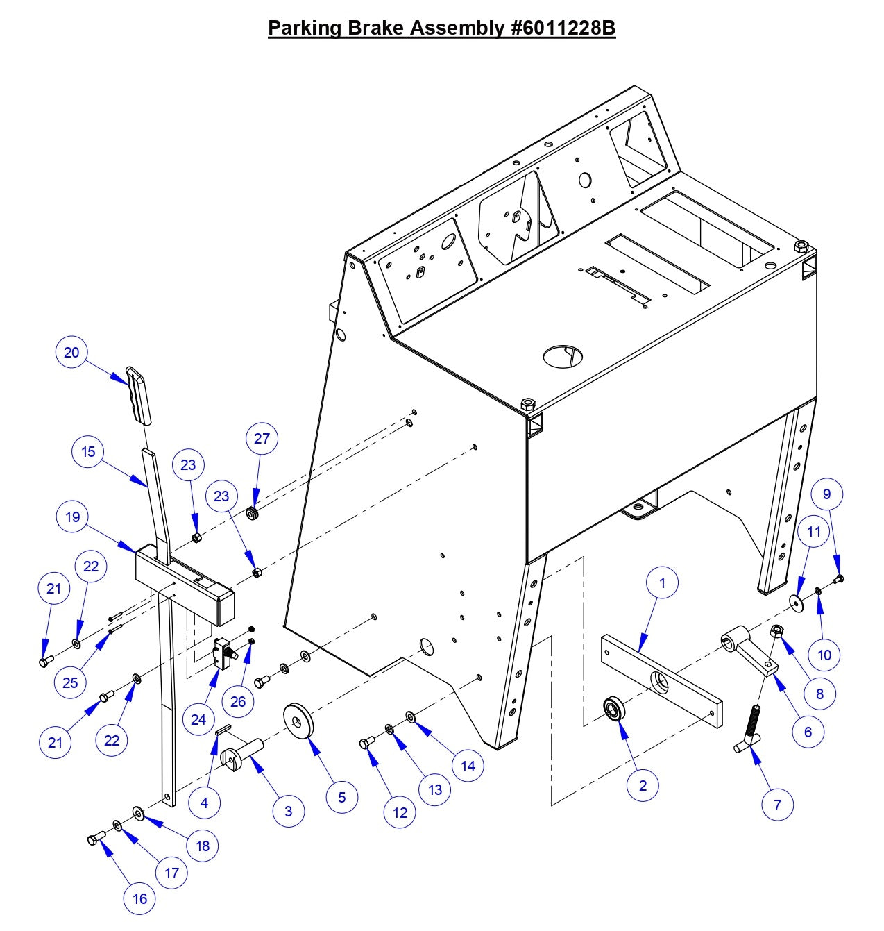 CC6571-3 Parking Brake Assembly