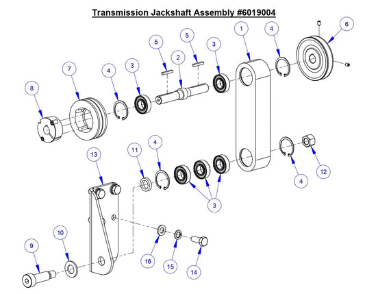 CC6571 Transmission Jackshaft Assembly