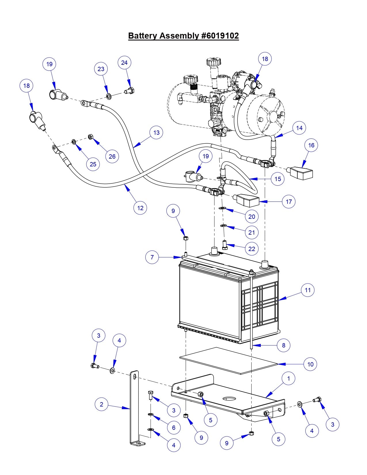 CC6571-3 Battery Assembly