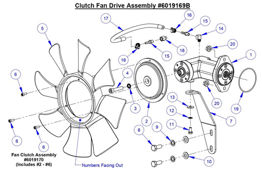 CC6571-3 Clutch Fan Drive Assembly