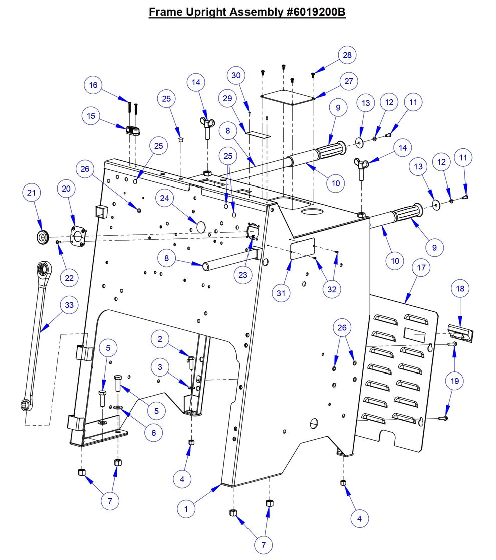 CC6571-3 Frame Upright Assembly