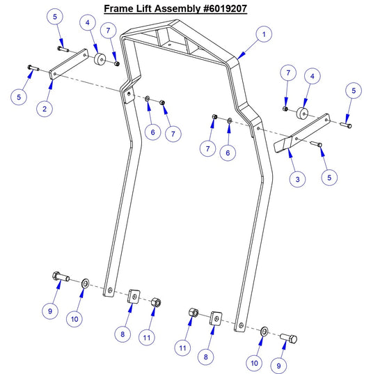 CC6571/CC6571-3 Frame Lift Assembly