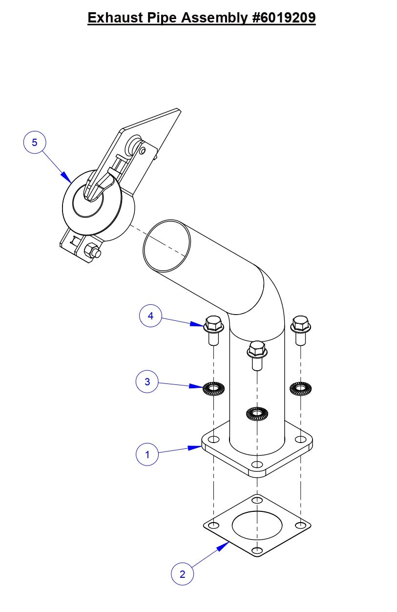 CC6571/CC6571-3 Exhaust Pipe Assembly