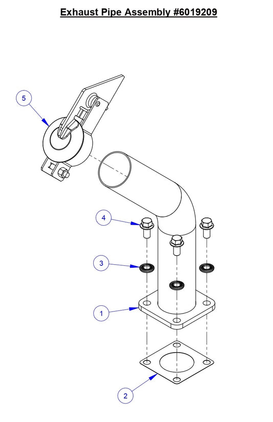 CC6571/CC6571-3 Exhaust Pipe Assembly