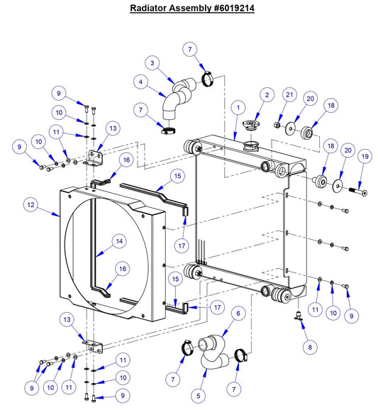 CC6571/CC6571-3 Radiator Assembly