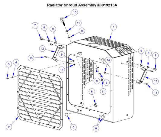CC6571 Radiator Shroud Assembly