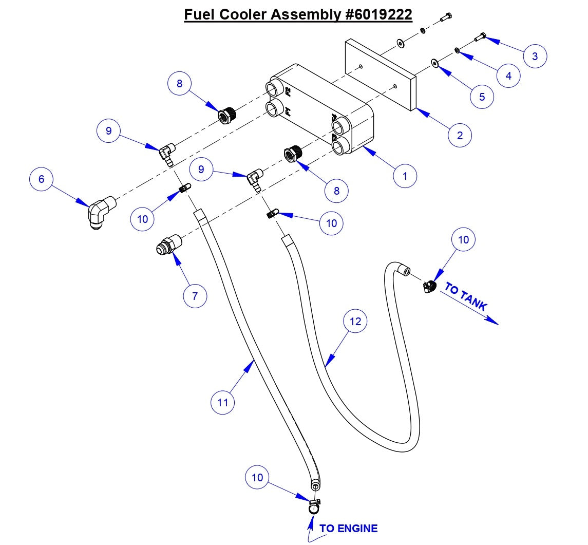 CC6571/CC6571-3 Fuel Cooler Assembly