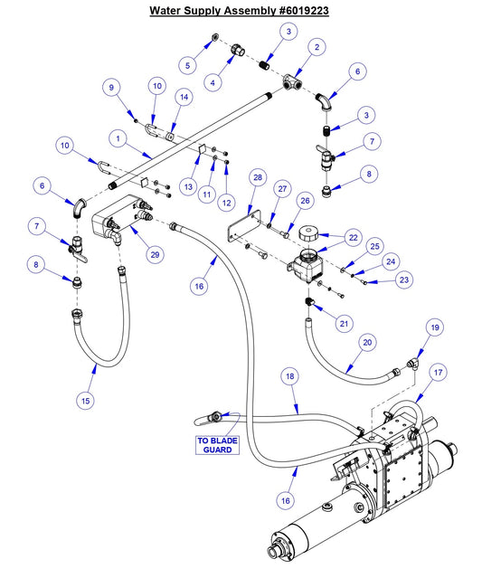 CC6571-3 Water Supply Assembly