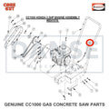 6030108 Oil Drain Assembly for CC1000 Concrete Saw Core Cut by Diamond Products