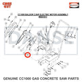 6041054 Belt Guard Bracket (Electric) for CC1000 Concrete Saw Core Cut by Diamond Products