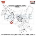 6041074 Belt Guard Bracket (Gas) for CC1000 Concrete Saw Core Cut by Diamond Products