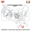 6041082 Belt Adjustment Shaft for CC1000 Concrete Saw Core Cut by Diamond Products