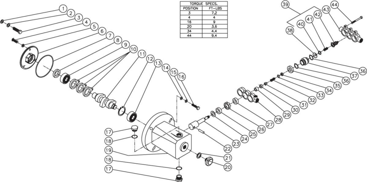HSP-2403-1MGH High Pressure Pump Assembly Parts By Mi-T-M