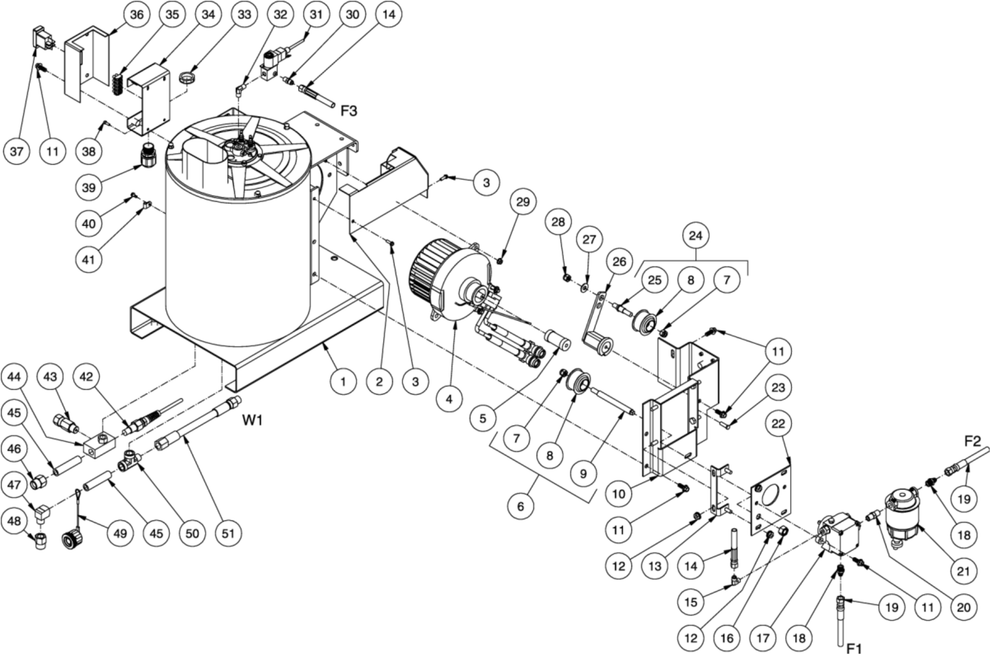 HSP-2403-3MGH/HSP-2403-3MGR (sn:15035592-15070469) Heat Exchanger/EMF System Parts by Mi-T-M
