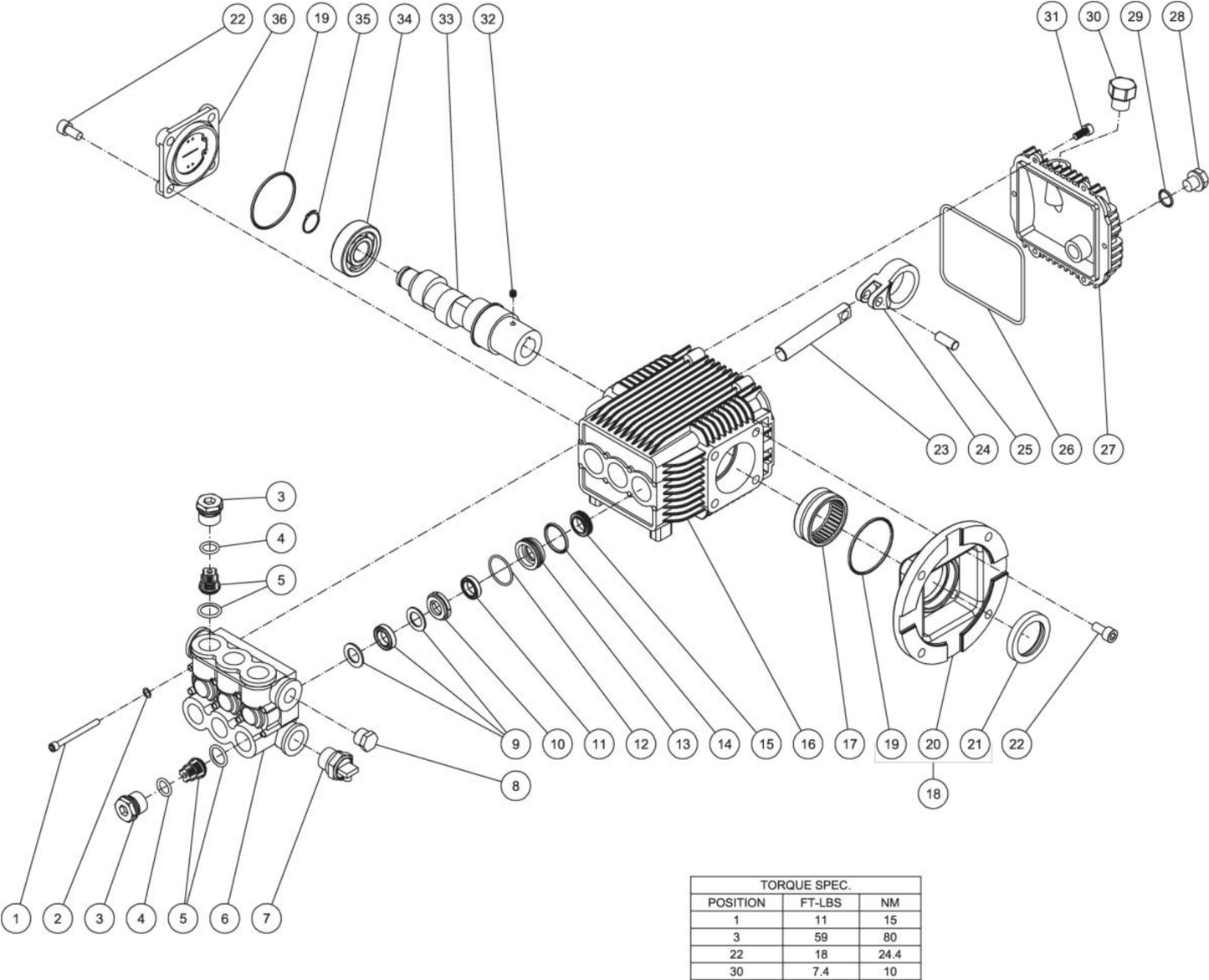 HSP-2503-0MMH/0MMS, DH-2503-SP0H6M/SP0K6M/SP0M6M (sn:15100772-99999999), HSP-2503-0MMK/0MMM (sn:0-99999999) High Pressure Pump Parts by Mi-T-M