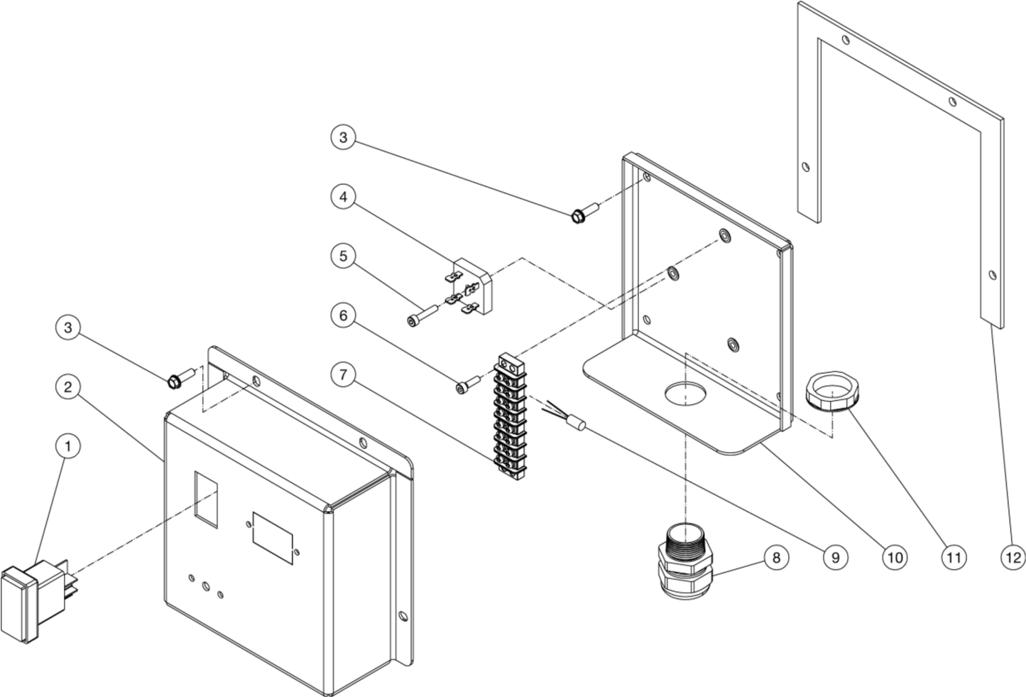 HSP-2503-0MMH (sn:15100772-99999999) Electric Box Assembly Parts Mi-T-M