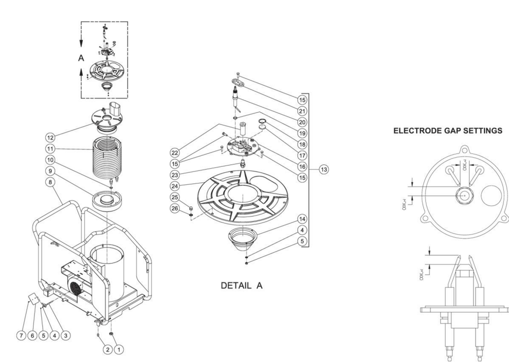 HSP-2503-0MMS Boiler Assembly Parts by Mi-T-M