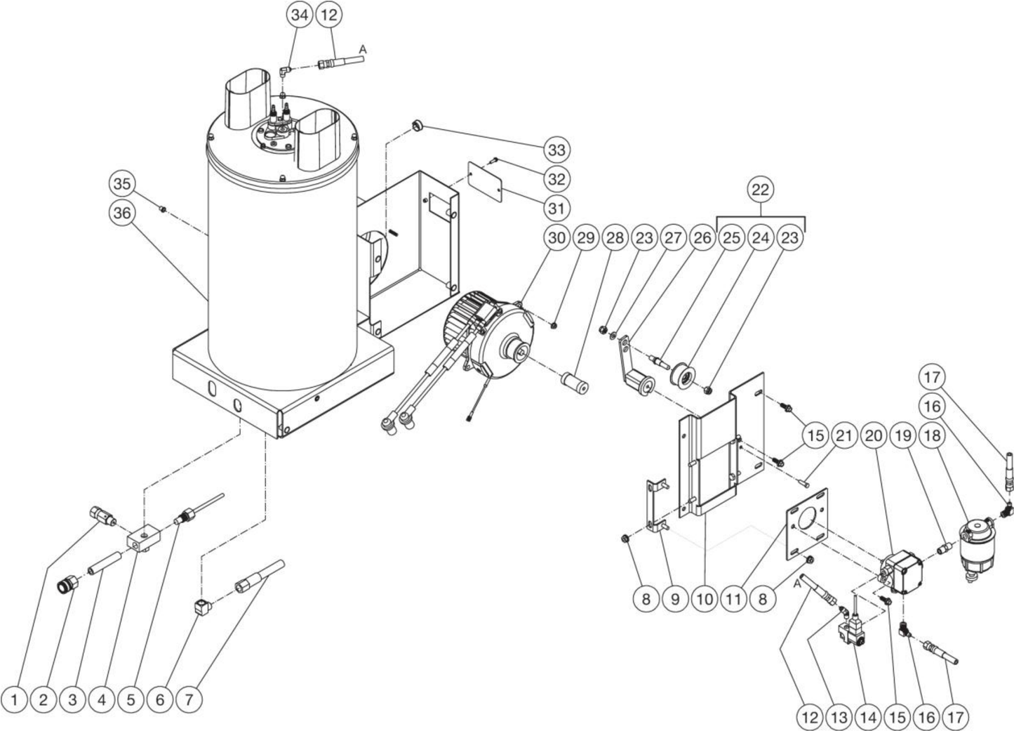 HSP-3000-0MGH/0MGM Heat Exchanger/EMF System Parts by Mi-T-M
