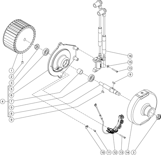 HSP-3000-0MGM,HSP-3003-3MGK/3MGM, HSP-3003/HSP-3004-3MGH, HSP-3004-3MGV, HSP-3504-3MGH/3MGK/3MGM/3MGR/3MGV,HSP-4004-3MGH/3MGK/3MGM/3MGV EMF System Assembly Parts By Mi-T-M