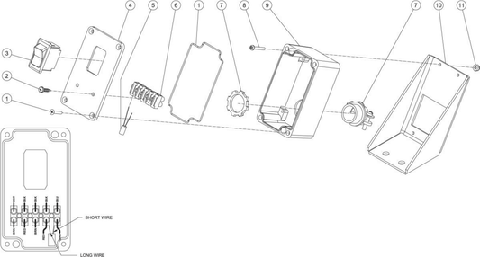 HSP-3000-0MGM (sn:0-99999999) Electric Box Assembly Parts By Mi-T-M