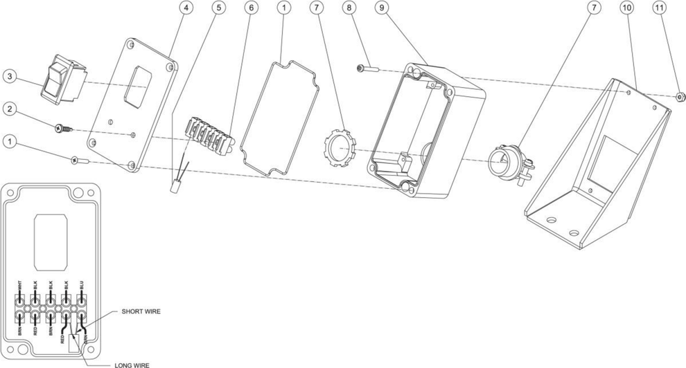 HSP-3000-0MGM (sn:0-99999999) Electric Box Assembly Parts By Mi-T-M