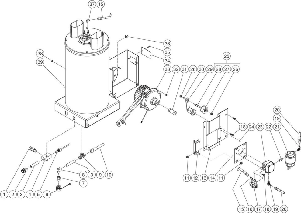 HSP-3003-3MGH/3MGR/3MGV/HSP-3004-3MGH (sn:15074025-11057621), (sn:15070470-15074024),(sn:11057622-99999999), HSP-3003-3MGK/3MGM (sn:0-99999999), HSP-4004-3MGH/3MGK/3MGV/3MGM, HSP-3504-3MGH/3MGK/3MGR/3MGV Heat Exchanger/EMF System Parts by Mi-T-M