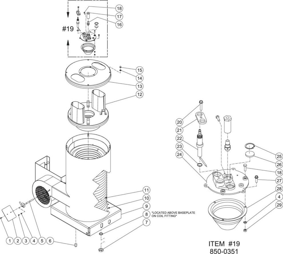 HSP-3003-3MGH/3MGR/3MGV, HSP-3004-3MGH/3MGV, HSP-3504-3MGH/3MGK/3MGR Boiler Assembly Parts By Mi-T-M