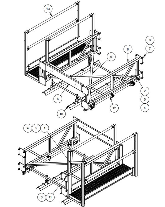 TRTP265 5’ Frame Section Assembly Parts by Allen Engineering